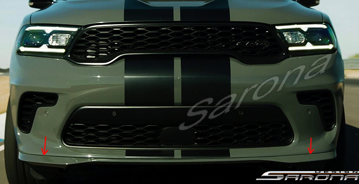 Custom Dodge Durango  SUV/SAV/Crossover Front Lip/Splitter (2021 - 2025) - $325.00 (Part #DG-038-FA)
